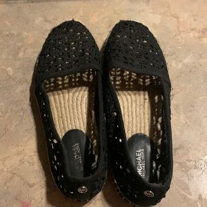 Michael Kors darci black flats good condition size 8